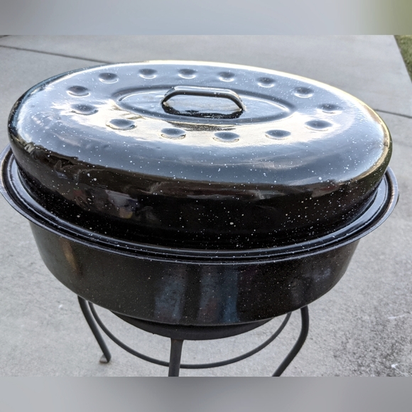 Source Unknown Kitchen Vintage Xl Roasting Pan Circa 96s 16x12